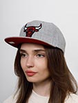 Бейсболка MITCHELL NESS арт. HHSS3272-CBUYYPPPGYHT Chicago Bulls NBA (светло-серый)